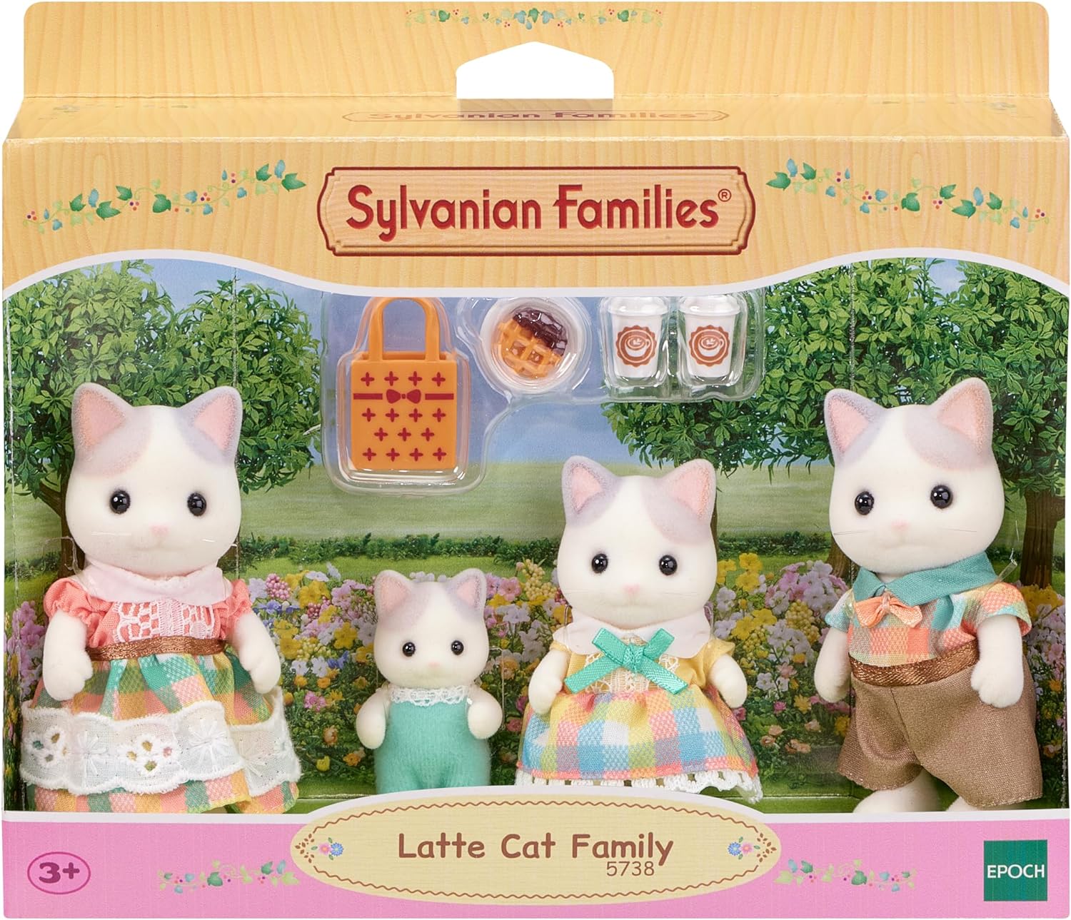 SYLVANIAN FAMILIES 5738 FAMIGLIA GATTO LATTE