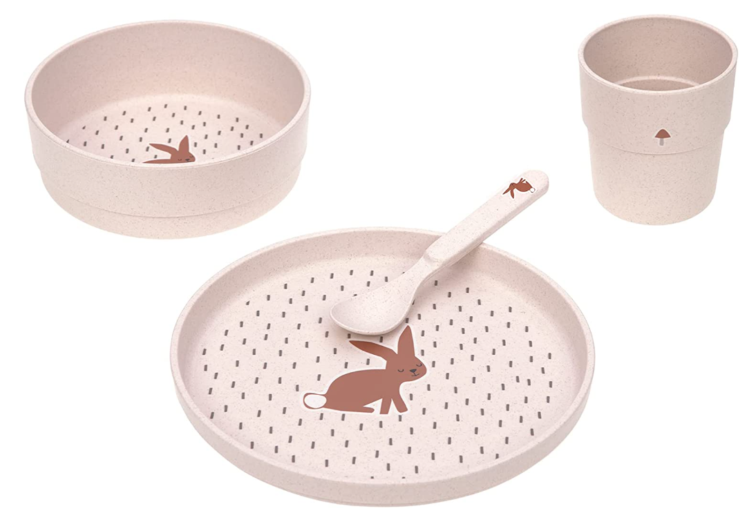 LAESSING SET PIATTI LITTLE FOREST RABBIT