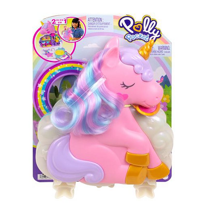 MATTEL HKV51 POLLY POCKET SALONE DI BELLEZZA UNICORNO