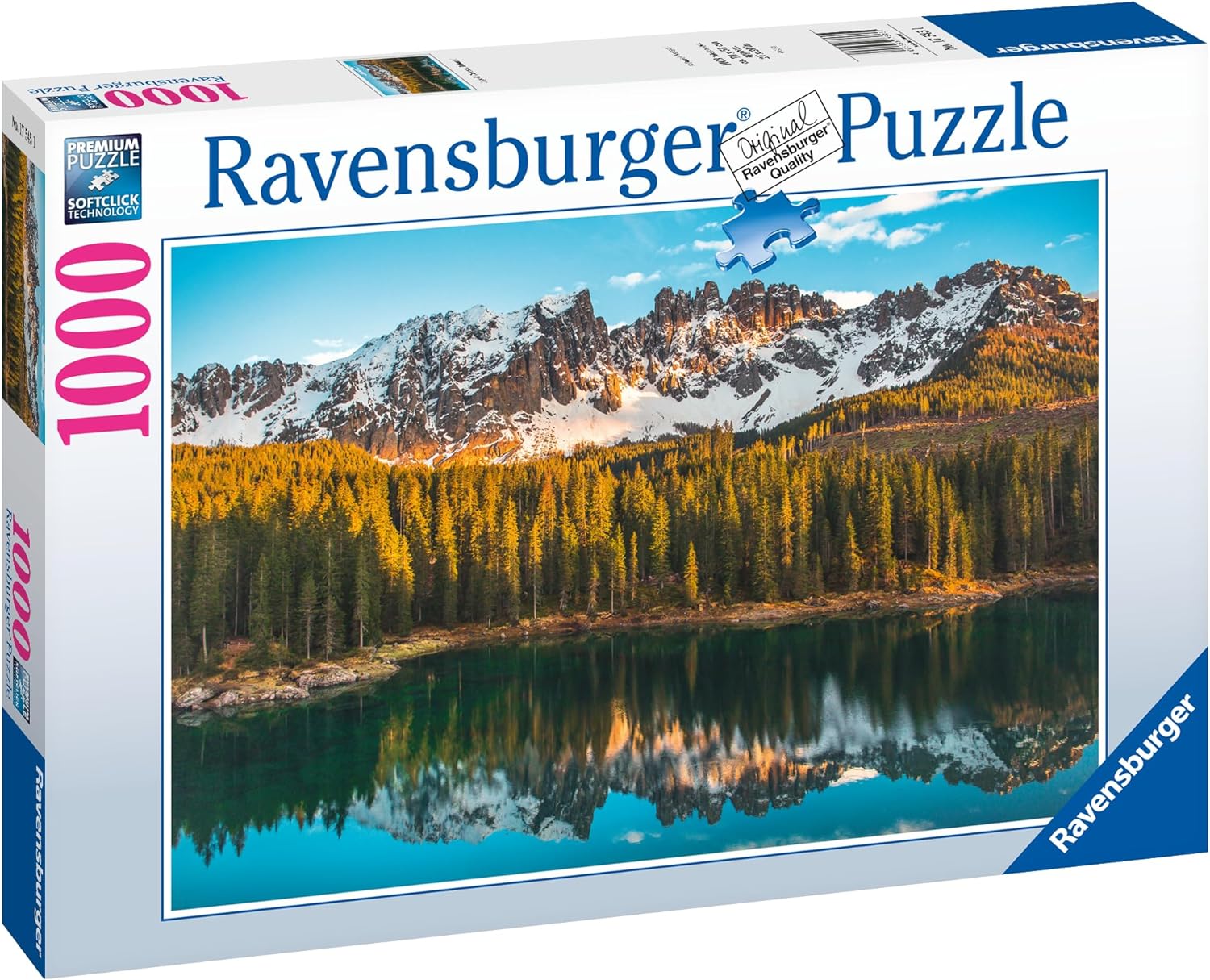 RAVENSBURGER 17545 PUZZLE DA 1000 PZ. LAGO DI CAREZZA