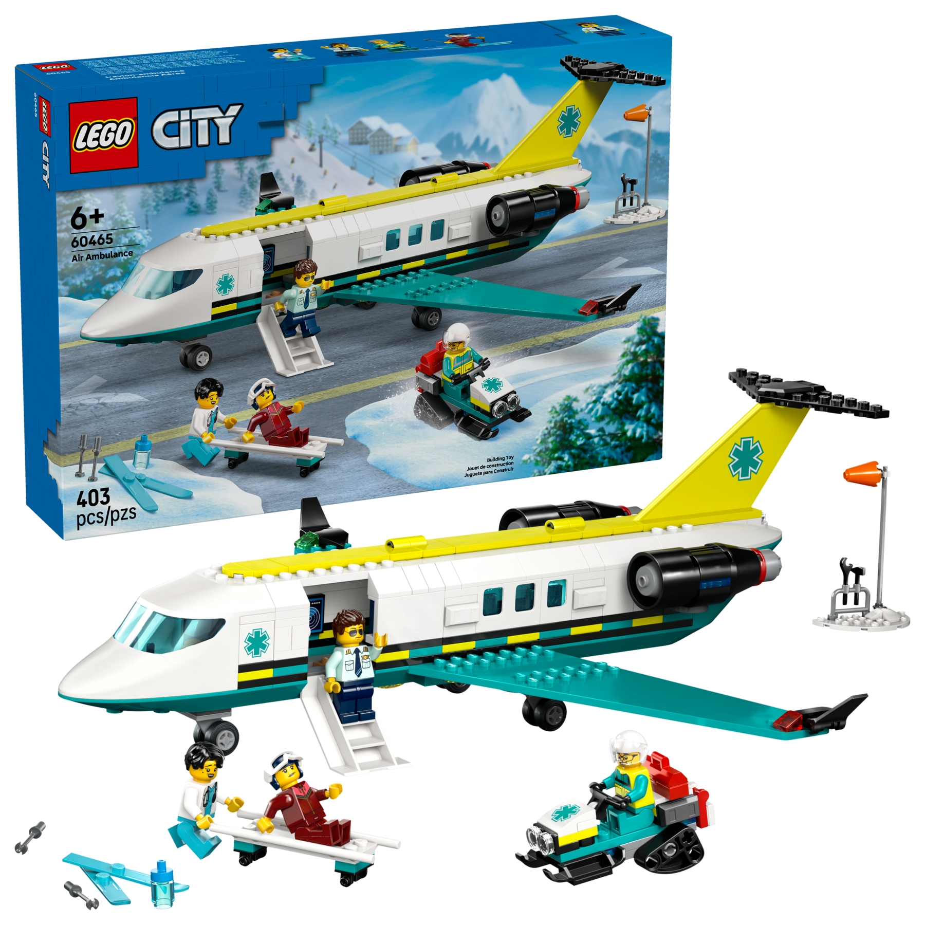 LEGO 60465 AEREO AMBULANZA DI EMERGENZA CITY