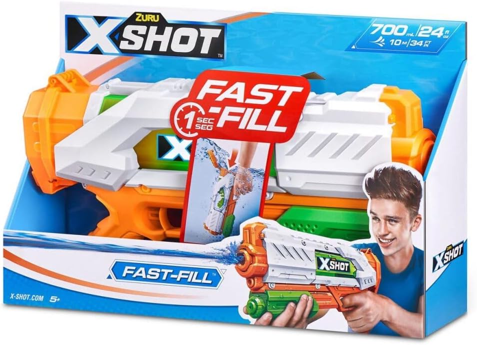 ZURU 56138 PISTOLA AD ACQUA X-SHOT WATER - FAST FILL BLASTER SMALL