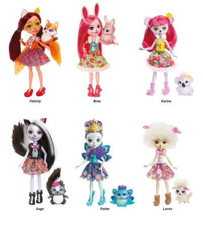 MATTEL DVH87 ENCHANTIMALS BAMBOLA E AMICO CUCCIOLO