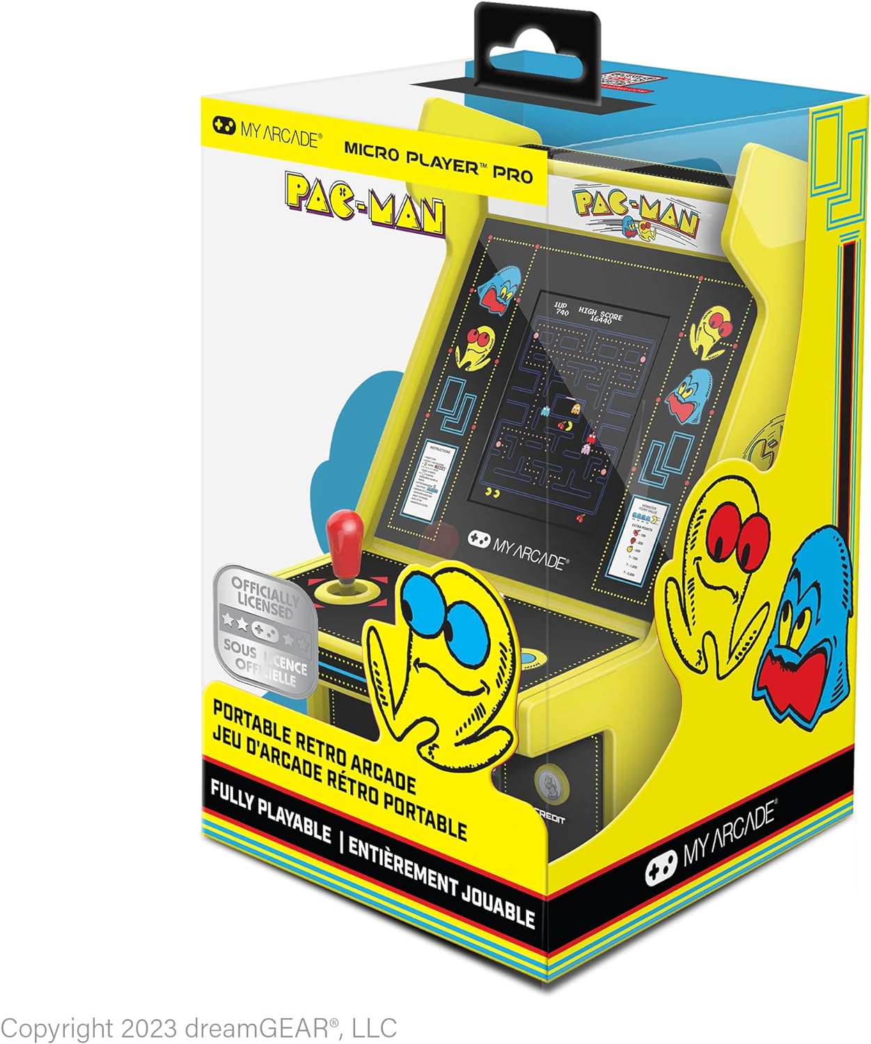 ARCADE A4194 MICRO PLAYER 6.7" PAC MAN PORTABLE RETRO ARCADE