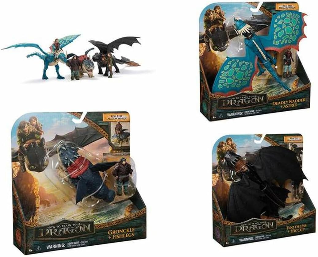 SPINMASTER 6072587 DRAGONS DRAGHI E VICHINGHI