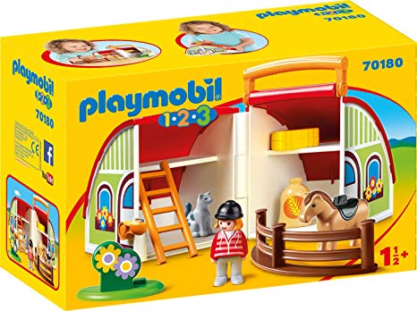 PLAYMOBIL 70180 MANEGGIO PORTATILE 1,2,3