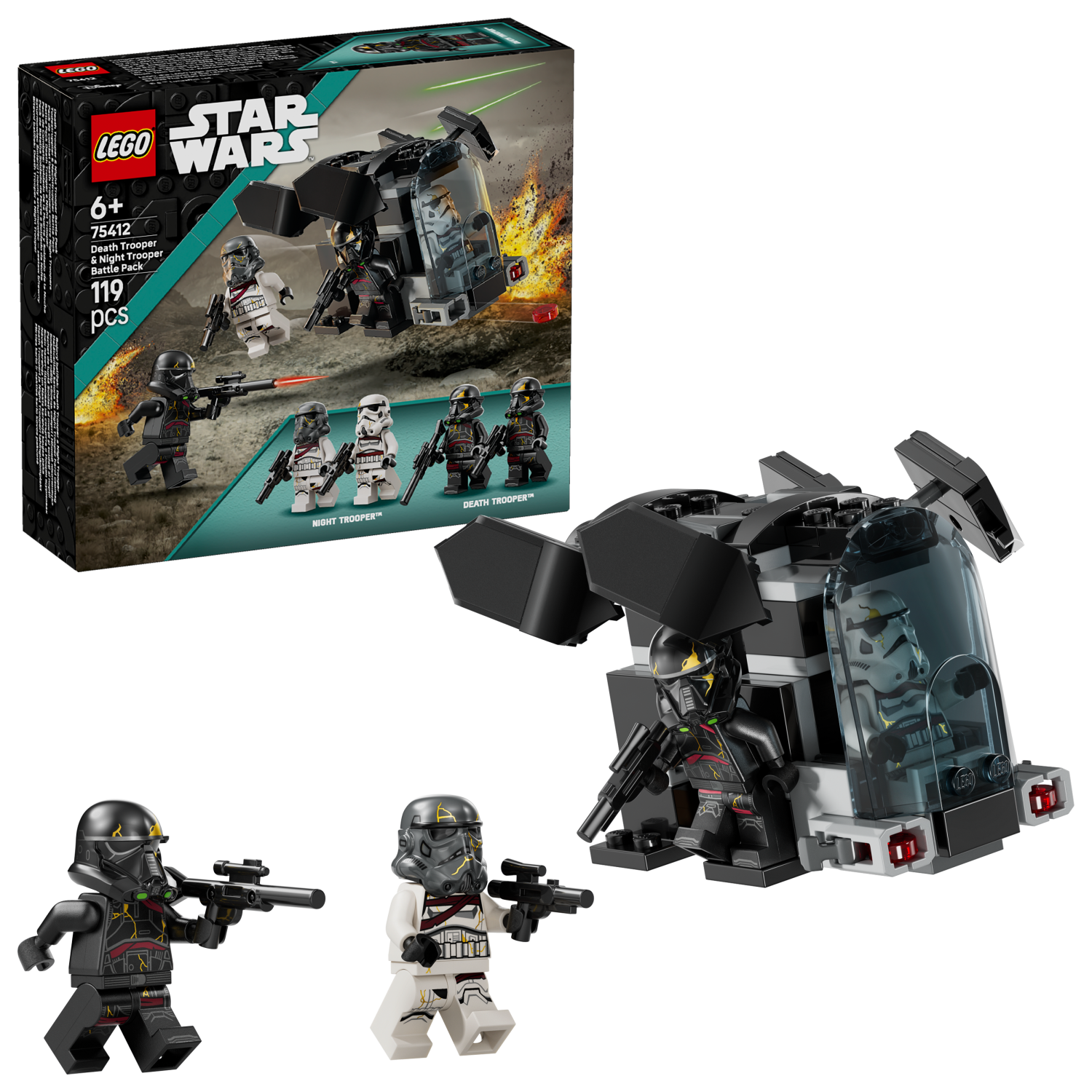 LEGO 75412 BATTLE PACK DEATH TROOPER E NIGHT TROOPER STAR WARS