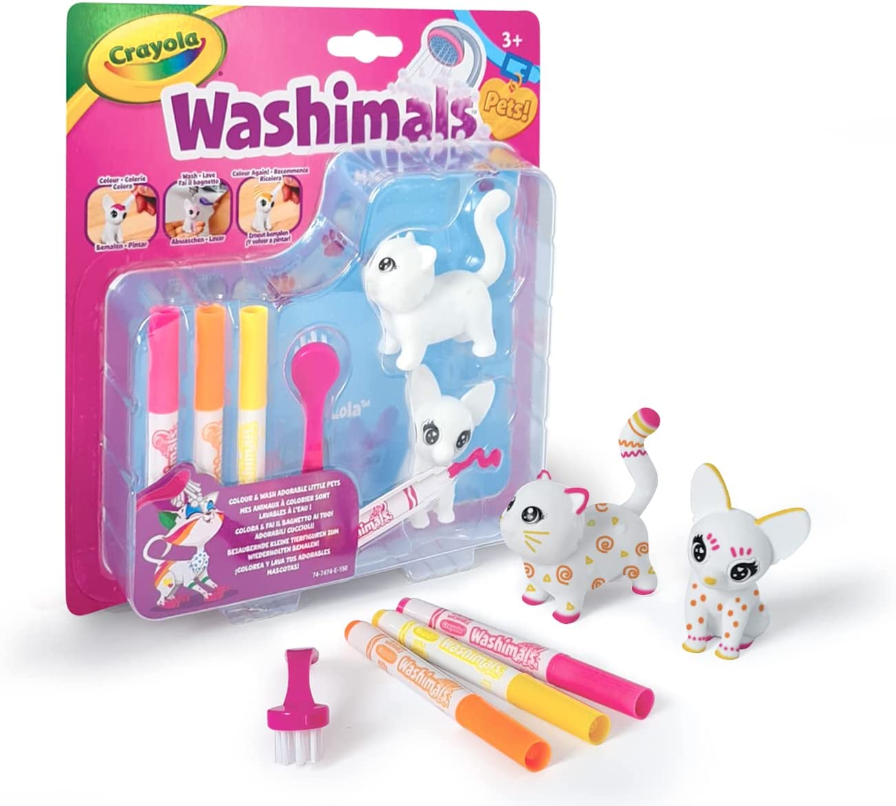 CRAYOLA 747474 WASHIMALS SET RICARICA GATTINO & CAGNOLINO