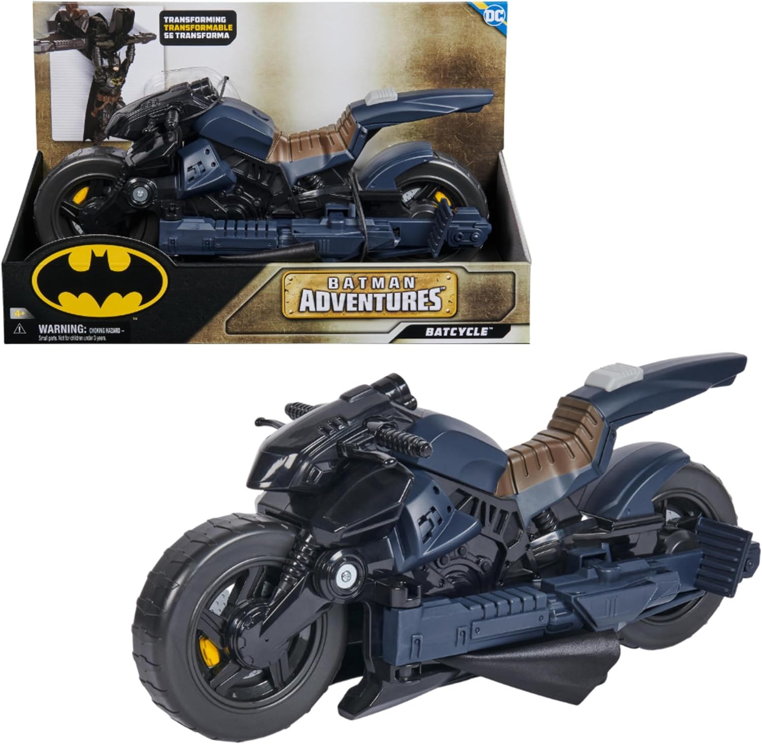 SPINMASTER 6067956 BATMAN ADVENTURES BATCYCLE 2 IN 1