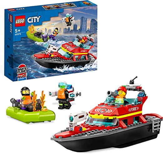 LEGO 60373 BARCA DI SOCCORSO ANTINCENDIO CITY