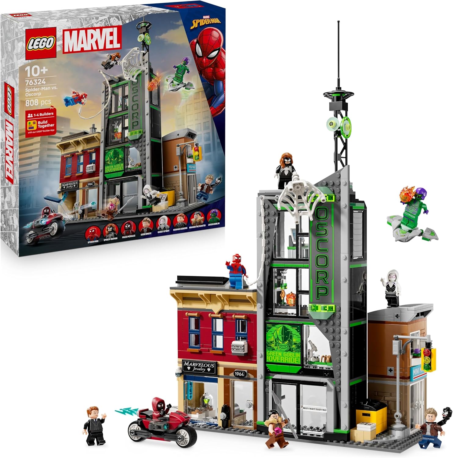LEGO 76324 SPIDERMAN CONTRO OSCORP SUPR HEROES