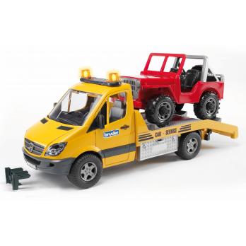 BRUDER 02535 SPRINTER TRASPORTO JEEP