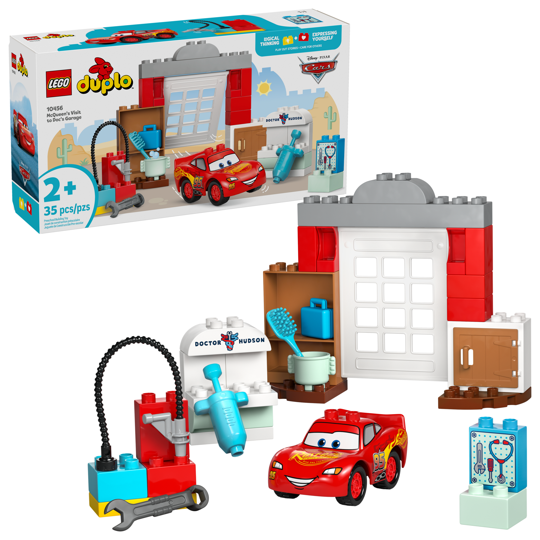 LEGO 10456 LA VISITA DI MCQUEEN ALL'OFFICINA DI DOC DUPLO DISNEY