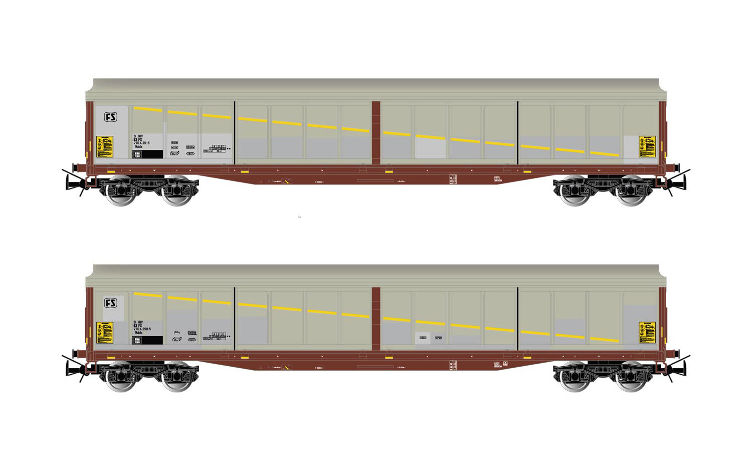 HORNBY HR6529 SET DUE CARRI FS