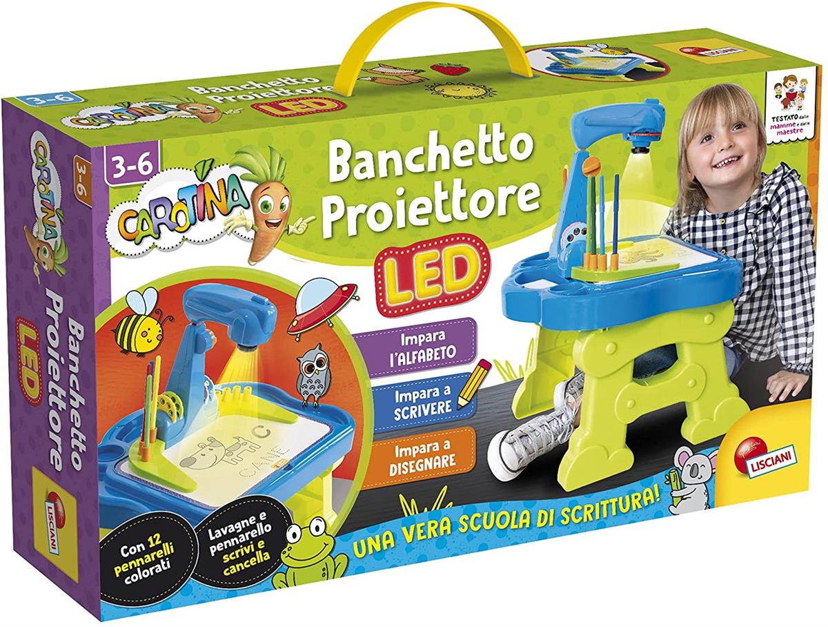 LISCIANI 88614 CAROTINA BANCHETTO PROIETTORE LED SCUOLA DI SCRITTURA