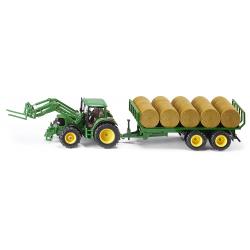 SIKU 3862 TRATTORE JOHN DEERE CON RIMORCHIO