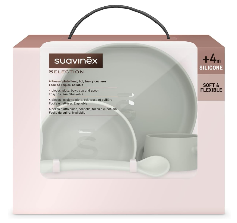 SUAVINEX 401542 SET SVEZZAMENTO SILICONE VERDE