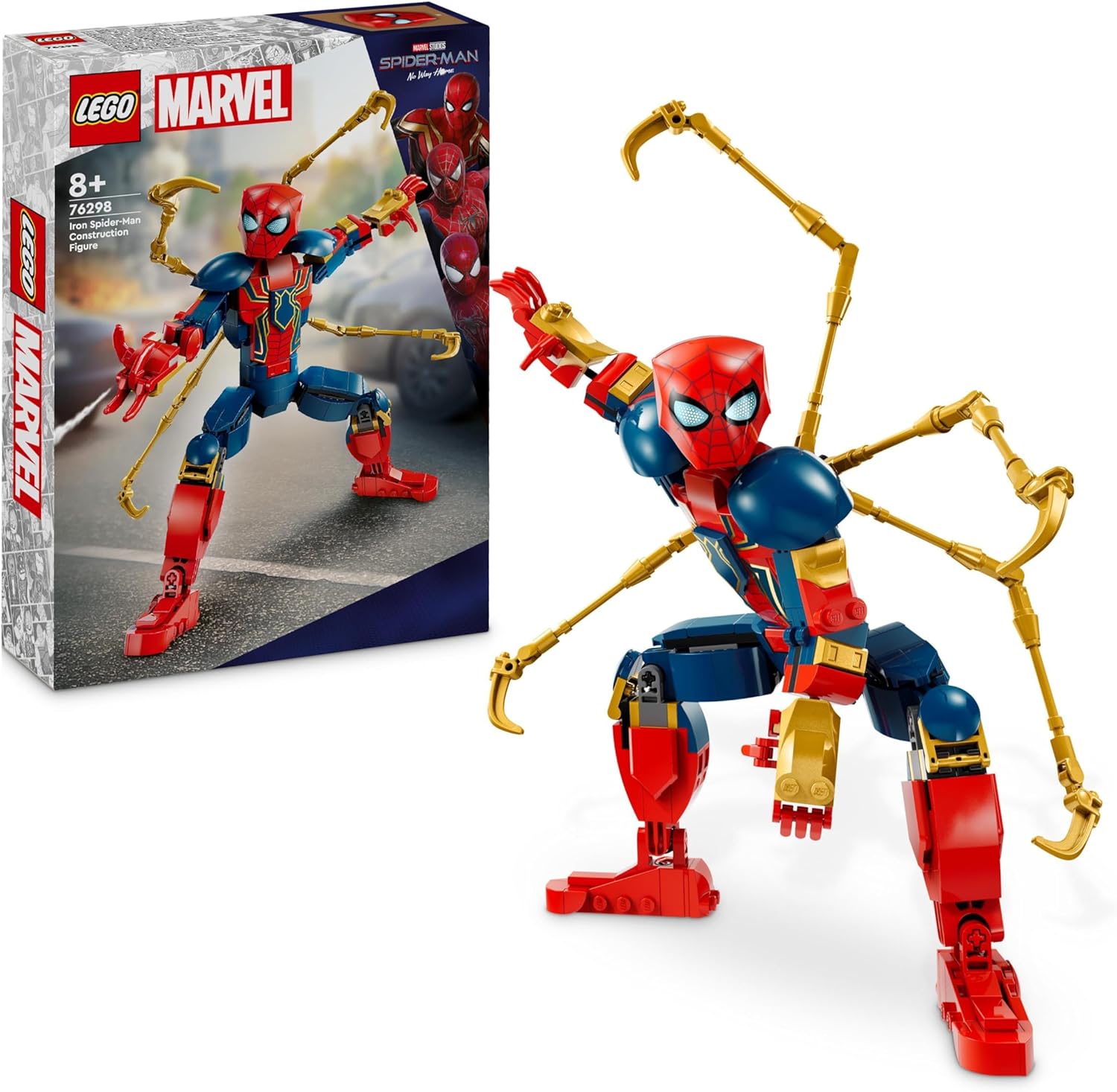 LEGO 76298 PERSONAGGIO COSTRUIBILE DI IRON SPIDRMAN