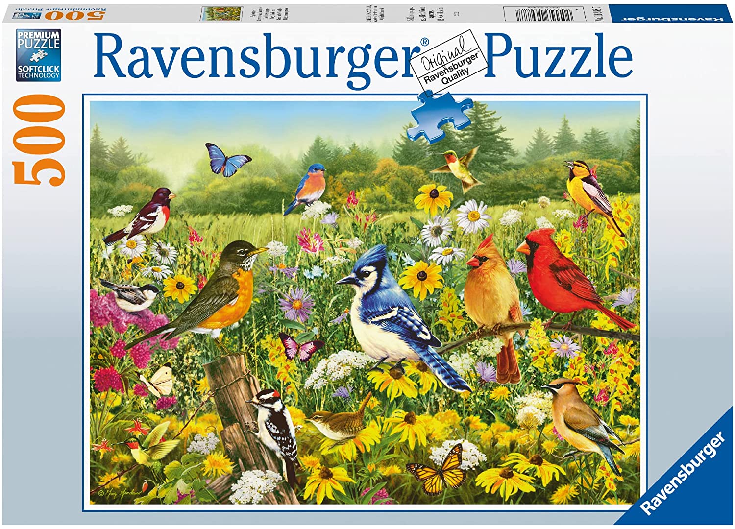 RAVENSBURGER 16988 PUZZLE DA 500 PZ. UCCELLI NEL CAMPO