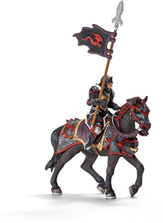 SCHLEICH 2570102 CAVALIERE DEL DRAGO A CAVALLO