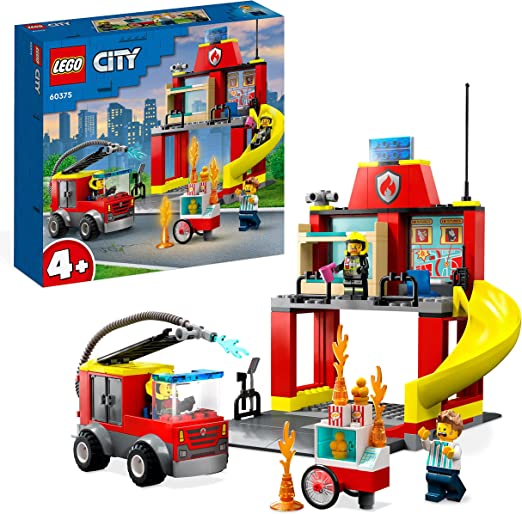 LEGO 60375 CASERMA DEI POMPIERI E AUTOPOMPA CITY