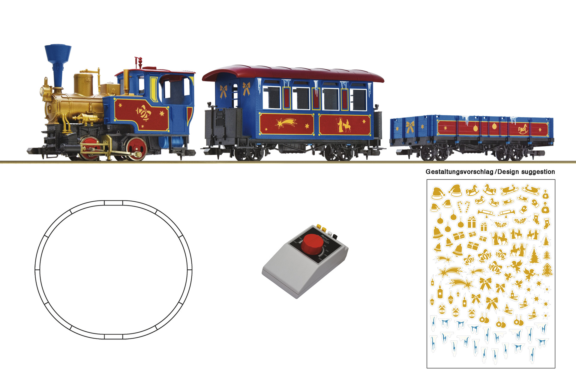 ROCO 5100003 SET ANALOGICO TRENO DI NATALE