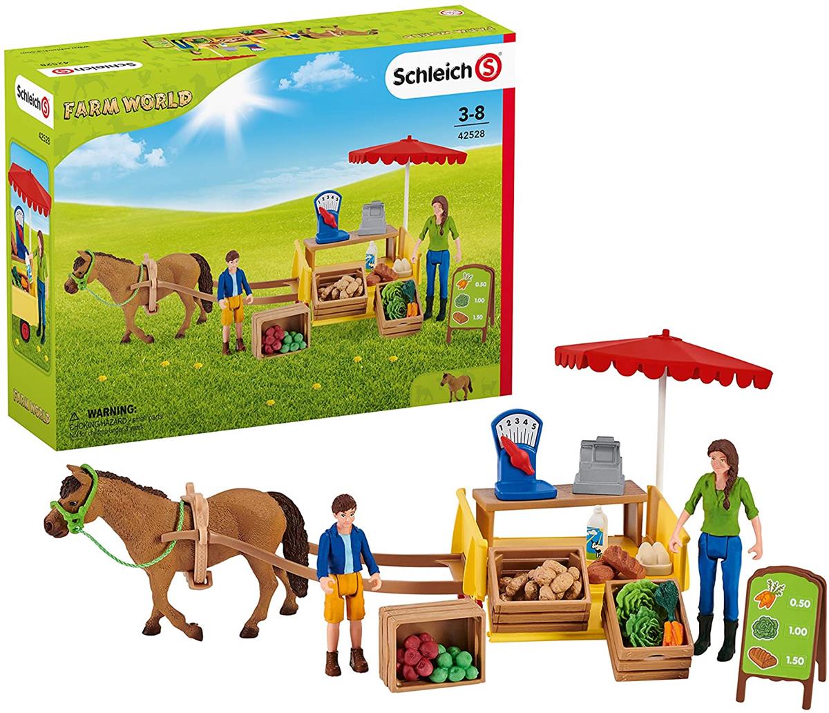 SCHLEICH 2542528 CARRETTO MERCATO ORTOFRUTTICOLO