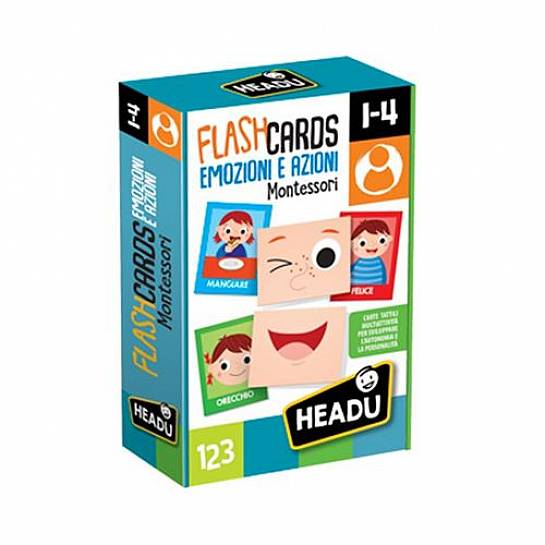 HEADU IT20577 FLASH CARDS MONTESSORI EMOZIONI ED AZIONI