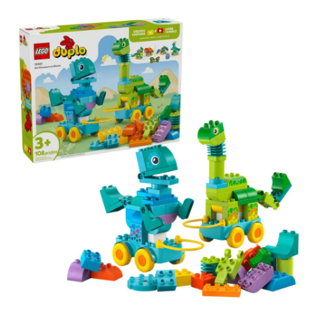 LEGO 10451 DINOSAURI SU RUOTE 3 IN 1 DUPLO