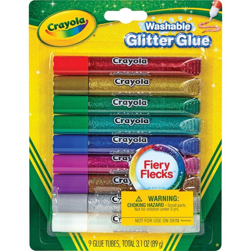 CRAYOLA 693527 9 COLLE GLITTER LAVABILI