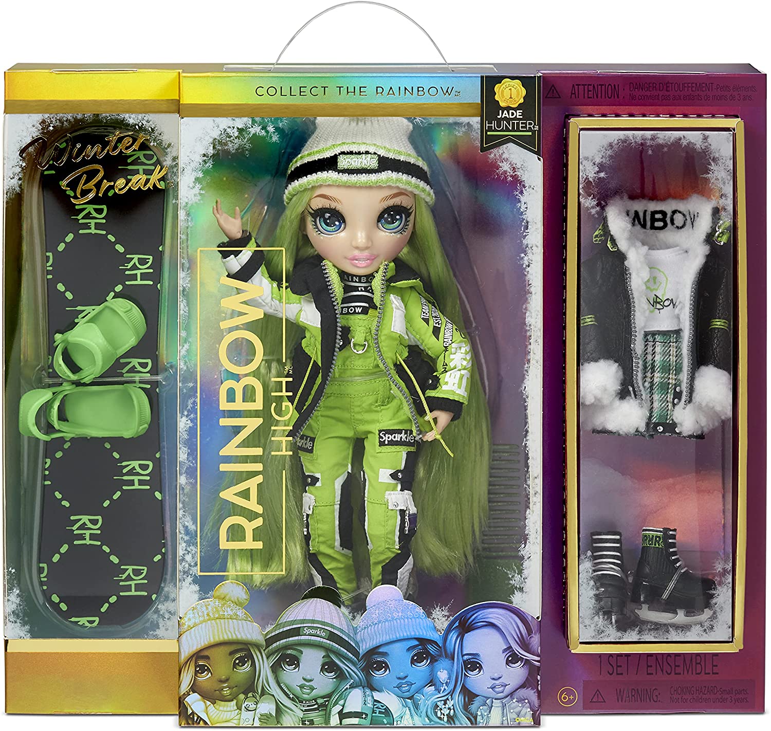 MGA 574781 RAINBOW HIGH FASHIN WINTER BREAK DOLL JADE HUNTER