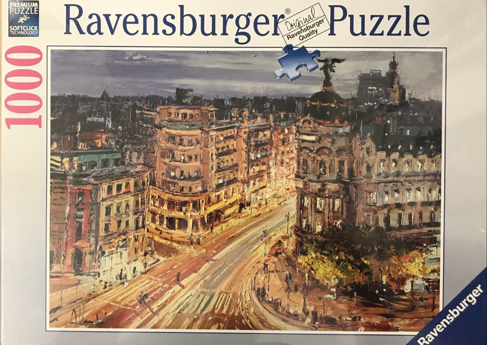 RAENSBURGER 17325 PUZZLE DA 1000 PZ. DIPINTO DI MADRID LA GRAN VIA