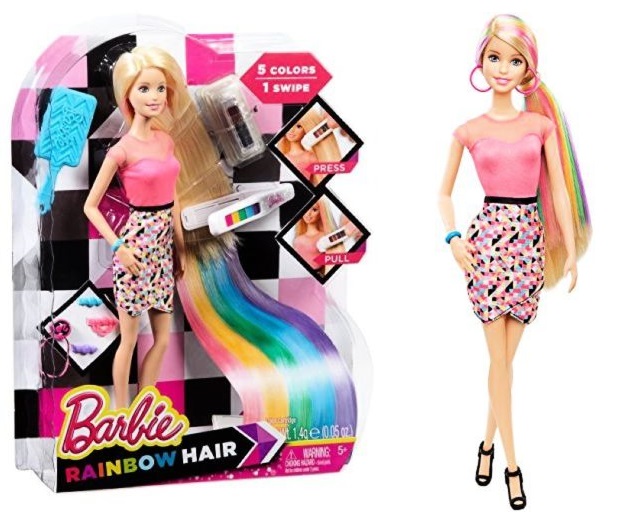 MATTEL CFN48 BARBIE CAPELLI ARCOBALENO