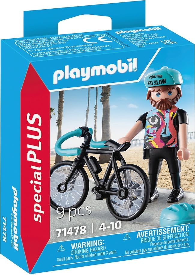 PLAYMOBIL 71478 CICLISTA SU STRADA