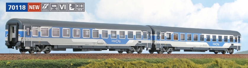 ACME 70118 INTERCITY SET 2 CARROZZE 2^ CLASSE