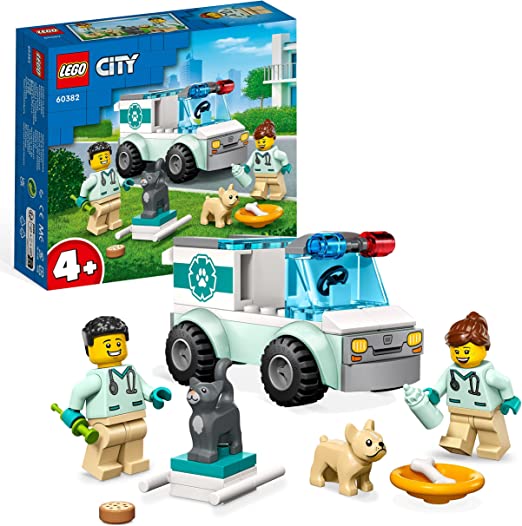 LEGO 60382 FURGONCINO DI SOCCORSO DEL VETERINARIO CITY