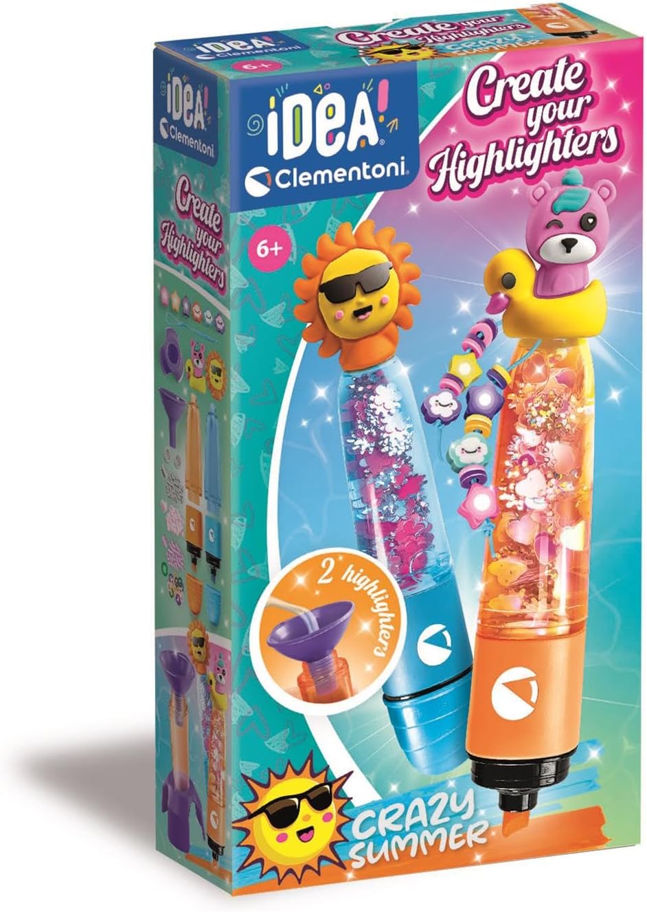 CLEMENTONI 18130 CREATE YOUR  HIGHLIGHTERS CRAZY SUMMER