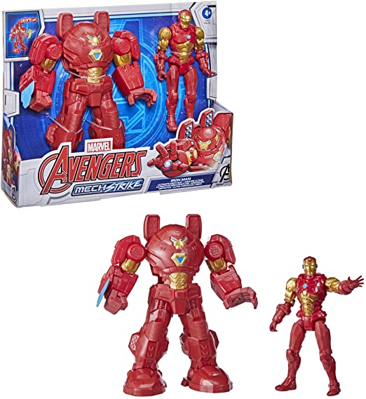 HASBRO F16685X0 MECH STRIKE - PERSONAGGIO CON ACCESSORI 15CM DLX - IRONMAN