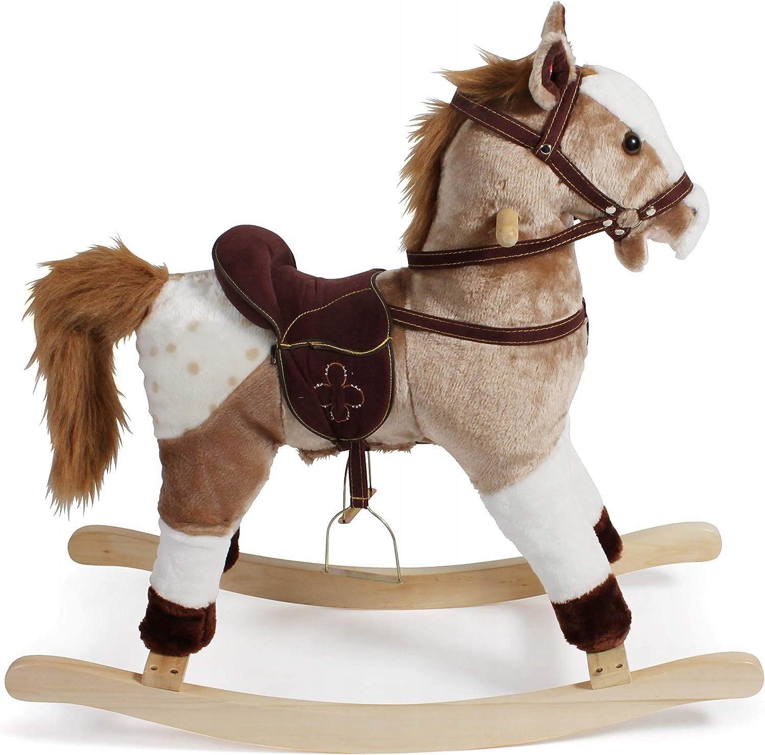 CHIC BAYER 404 07 CAVALLO A DONDOLO BIANCO/BEIGE/MARRONE