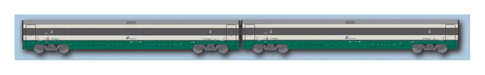 ACME 70152 SET 2 CARROZZE PER ETR 500