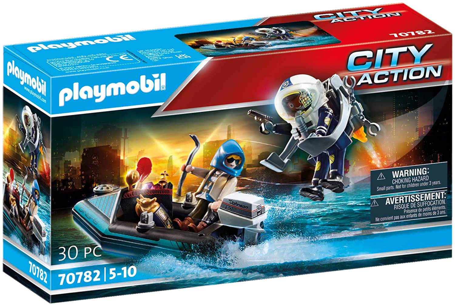 PLAYMOBIL 70782 JETPACK ELLA POLIZIA E LADRO