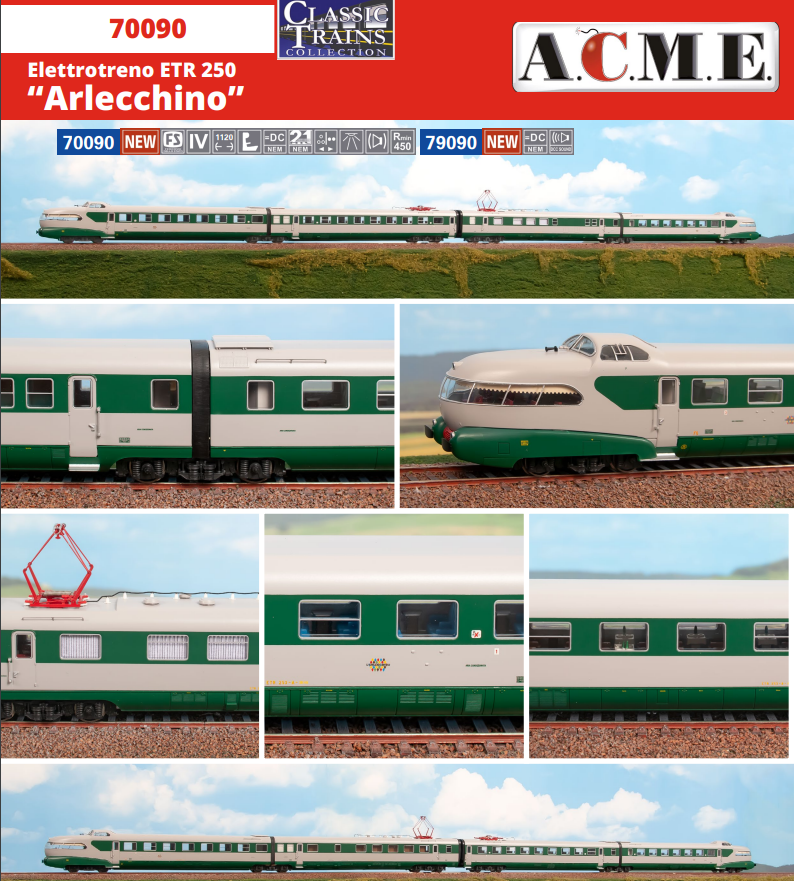 ACME 70090 ELETROTRENO ETR 250 "ARLECCHINO"