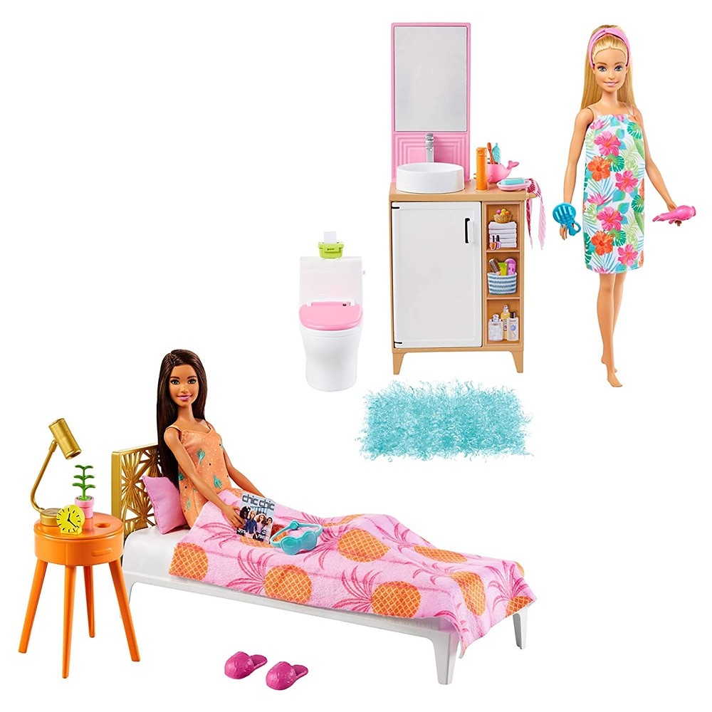 MATTEL GTD87 BARBIE PLAYSET ARREDO CON BAMBOLA