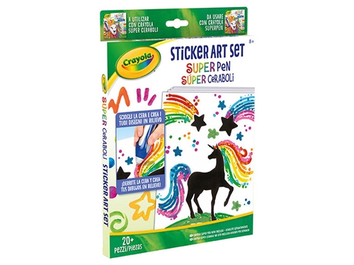 CRAYOLA 040493 SUPER PEN STICKER ART SET