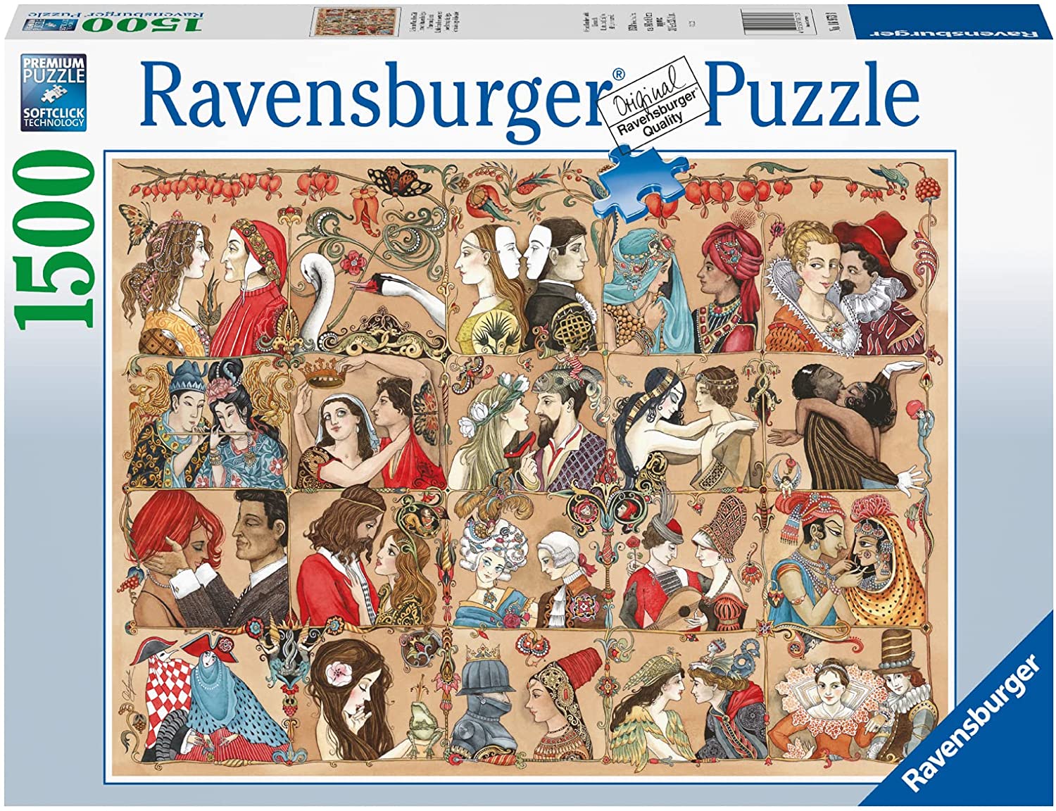 RAVENSBURGER 16973 PUZZLE DA 1500 PZ. L'AMORE NEGLI ANNI