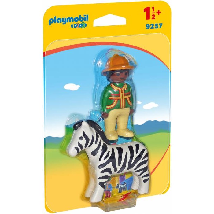 PLAYMOBIL 9257 RANGER CON ZEBRA 1 2 3 