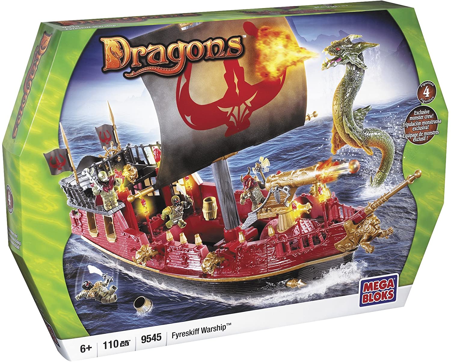 MEGA BLOCK 09545 FYRESKIFF WARSHIP