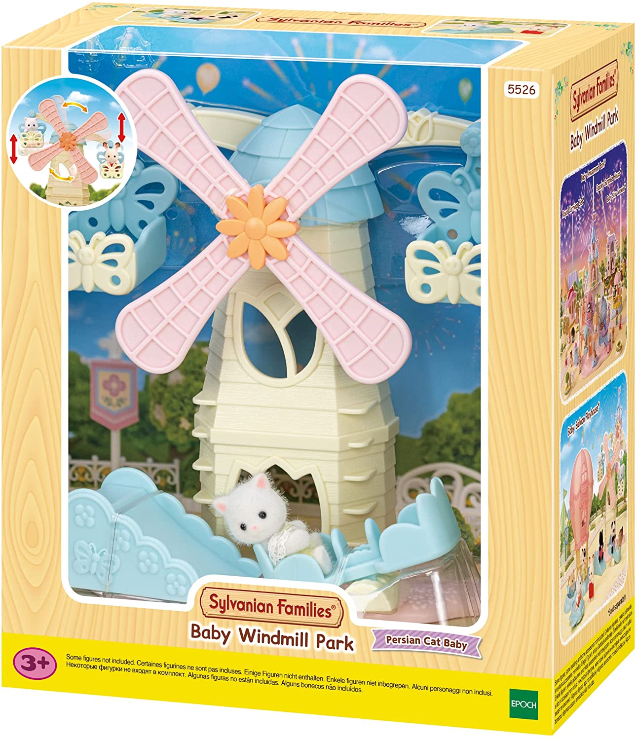 SYLVANIAN FMAILIES 5526 PARCO MUKINO A VENTO PER BEBE'