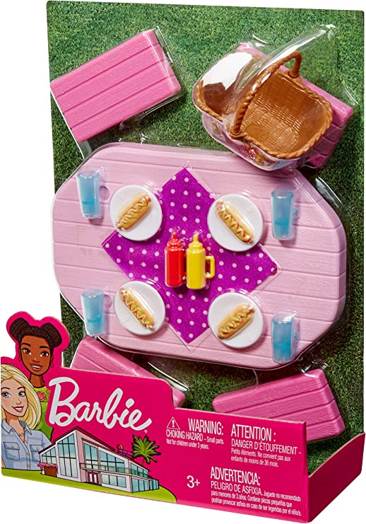 MATTEL FXG40 BABRIE ACCESSORIO TAVOLO PIC NIC