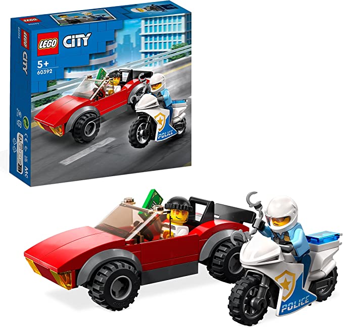 LEGO 60392 INSEGUIMENTO SULLA MOTO DELLA POLIZIA CITY